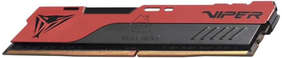 Оперативная память Patriot Viper Elite II, DDR4, 8GB (1x8 GB), 3200 MHz, CL18, DIMM, радиатор, красный/черный