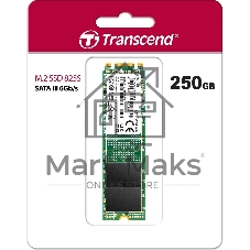 Накопитель SSD Transcend MTS825, 250Gb, M.2 2280, SATA III, R/W 500/330