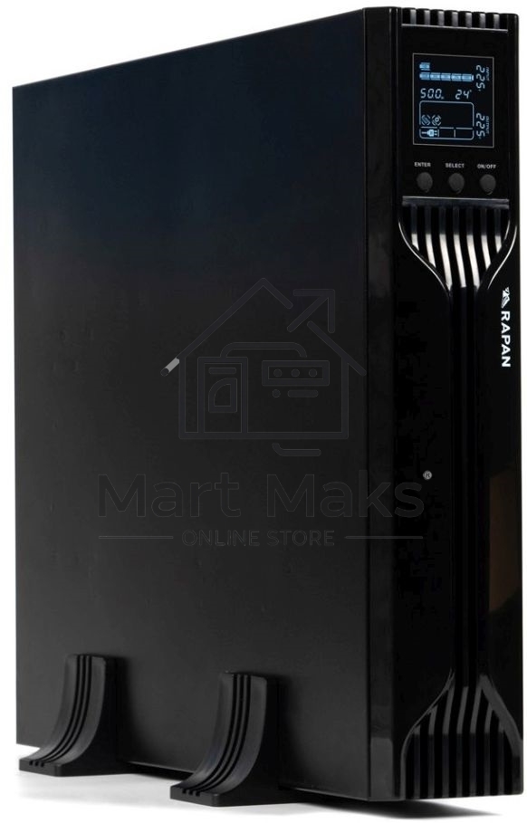 Источник бесперебойного питания ИБП Бастион RAPAN-UPS 3000 RACK+4x9Ah (2100 Вт, Line-interactive, встроенные АКБ 6 шт.x 9Ah) 8960