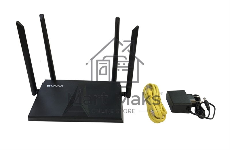 Двухдиапазонный Wi-Fi 6 маршрутизатор AX1800, 1x1000Base-T WAN, 3x1000Base-T LAN, 4 внешние антенны 5 dBi