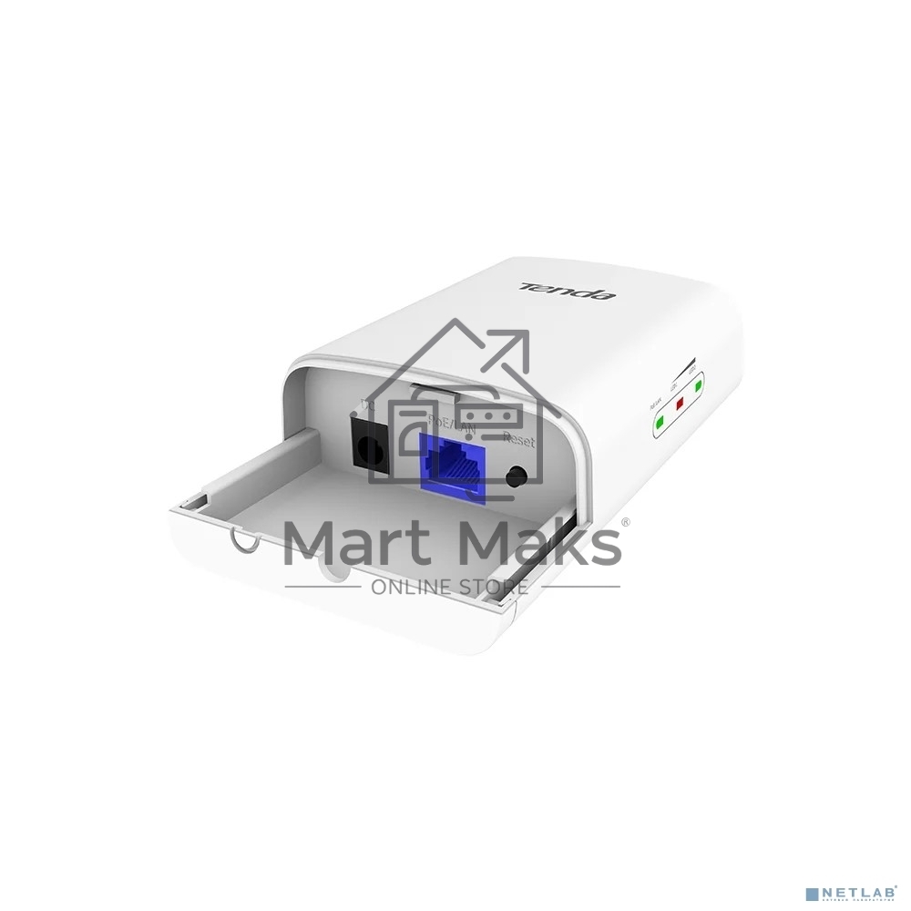 Tenda O1-5G Наружная точка доступа, 5 ГГц, до 867 Мбит/с, внутренняя антенна 1x9dBi, IP65, PoE, LAN 1x100 Мбит/с