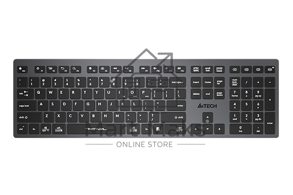 Клавиатура беспроводная A4Tech Fstyler FBX50C, USB, Bluetooth/Радиоканал, серый