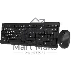 Комплект клавиатура+мышь Oklick S269W беспроводной, USB, 1600 DPI, чёрный
