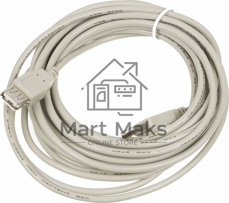 Кабель-удлинитель USB2.0 USB A (m)/USB A (f) 5м