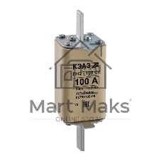 Вставка плавкая ПН2 100 С 63А У3 КЭАЗ 120112 Вставка плавкая ПН2 100 С 63А У3 КЭАЗ 120112