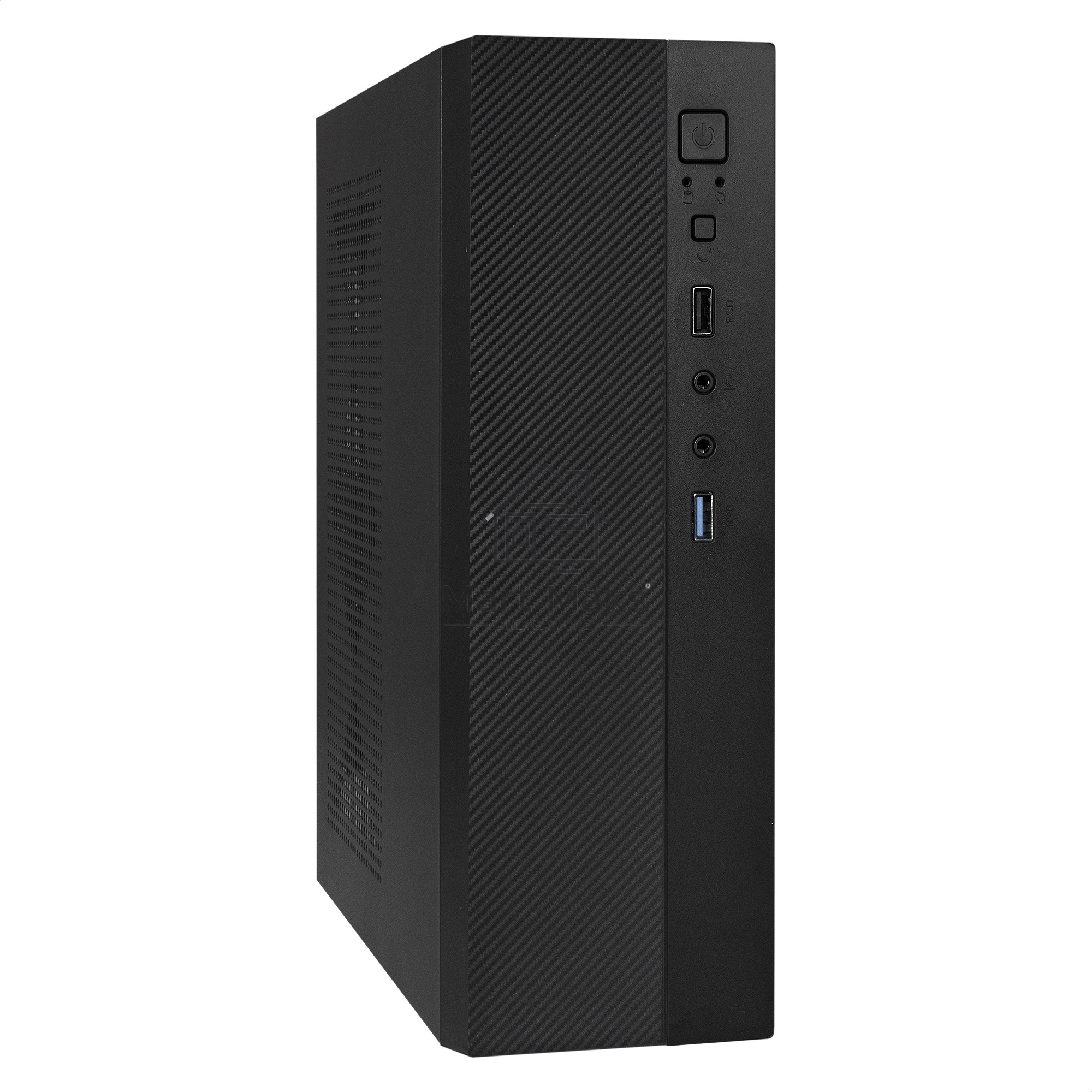 Компьютерный корпус Desktop ExeGate MI-301U-200 (mATX/mini-ITX, 1U-F200S 4см, 1*USB+1*USB3.0, аудио, черный)