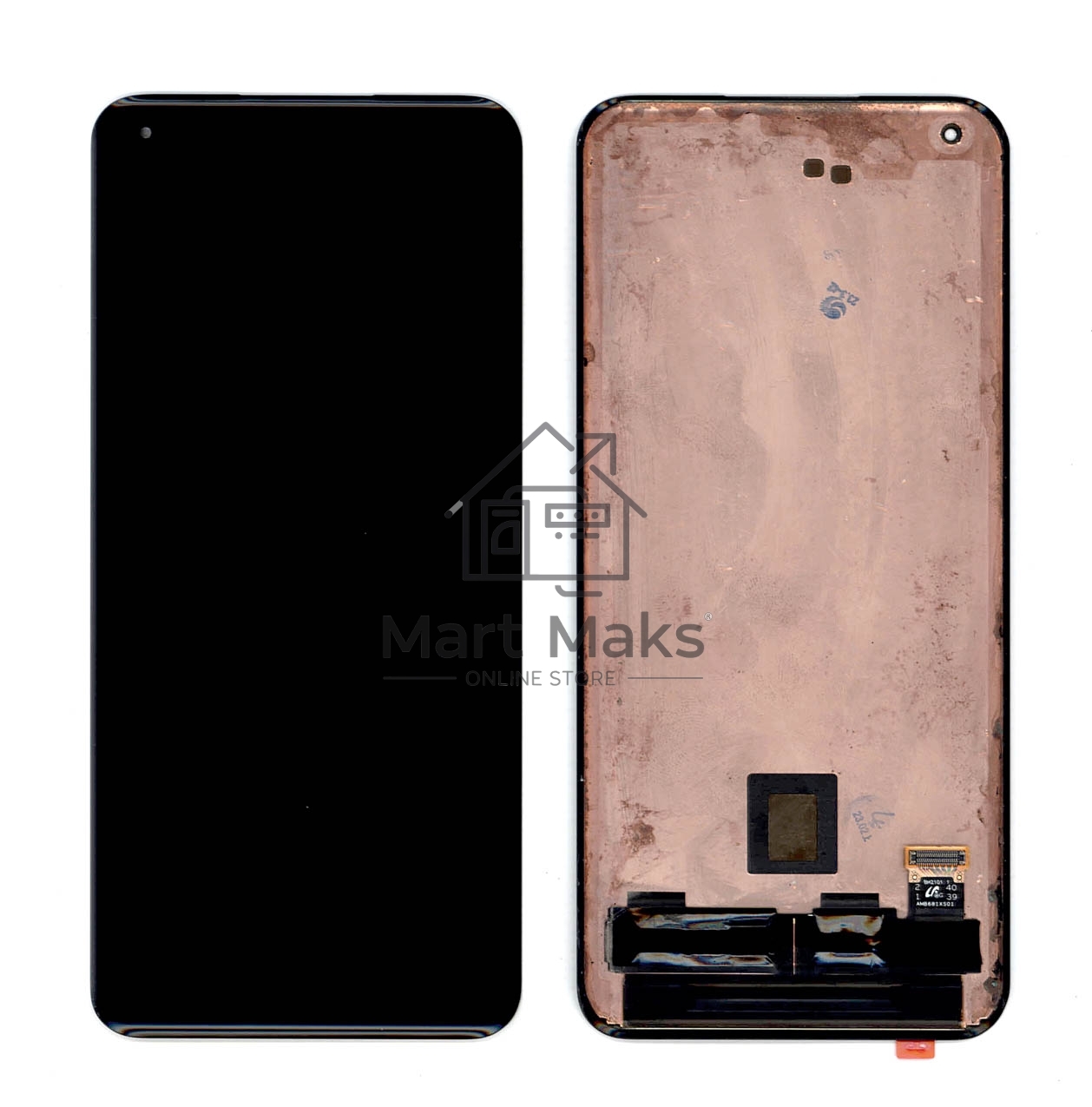 Дисплей для Xiaomi Mi 11 в сборе с тачскрином черный (refurbished)