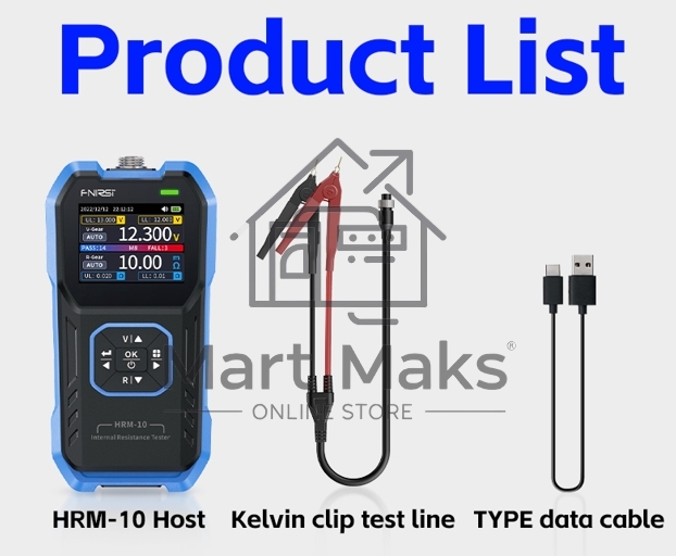 Тестер внутреннего сопротивления батареи FNIRSI HRM-10