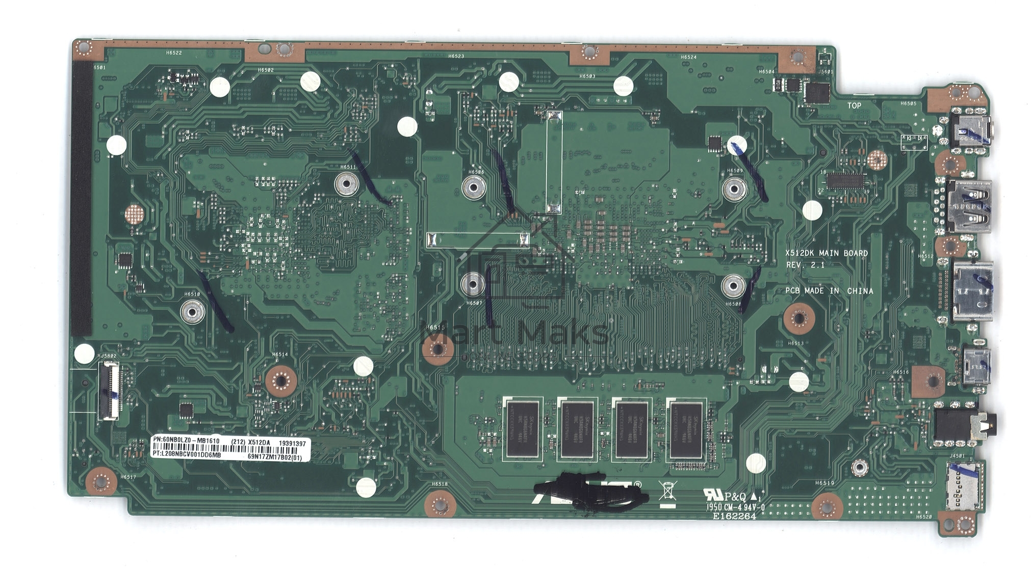 Материнская плата для Asus X512DA 4G/R7-3700U 90NB0LZ0-R00040