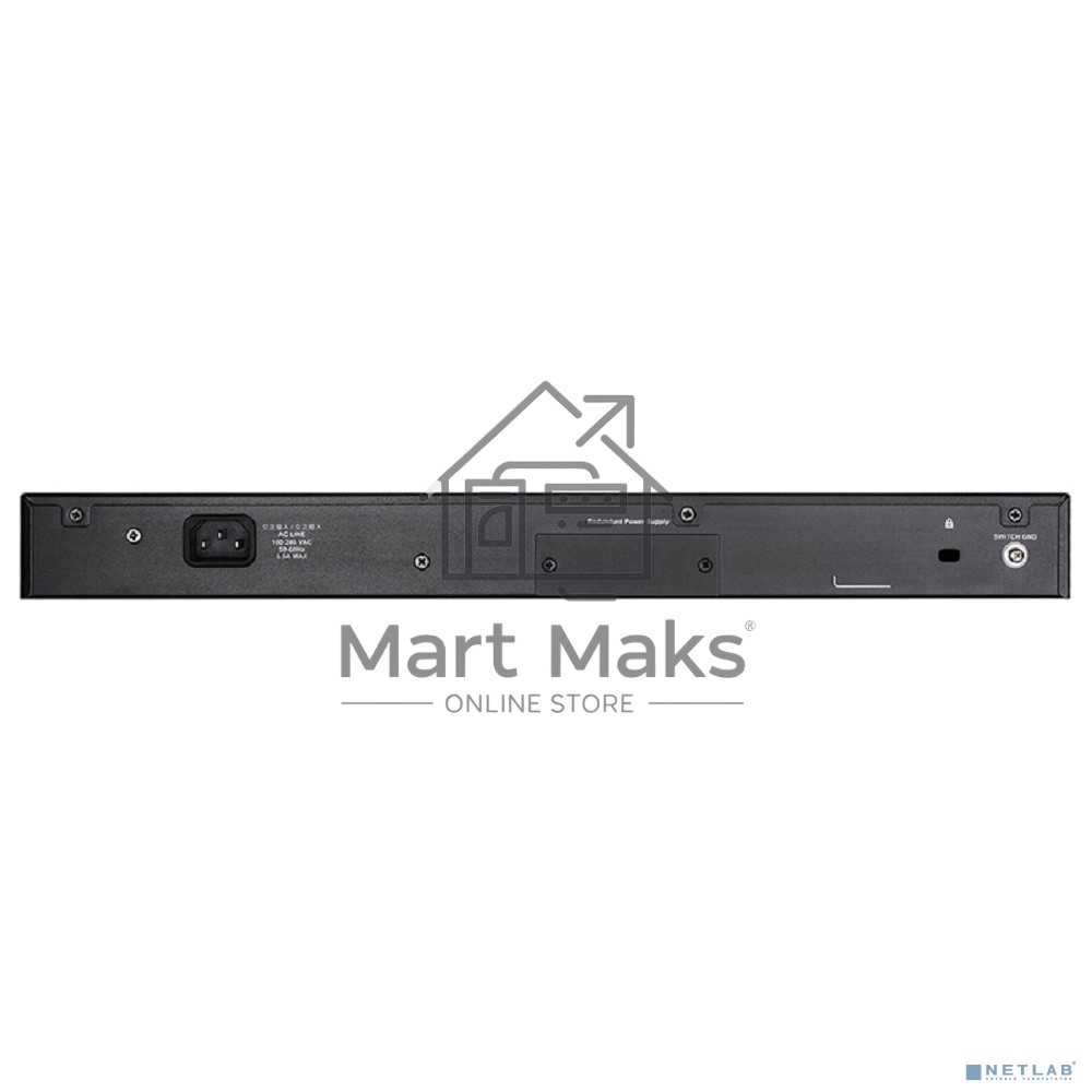 D-Link DGS-1510-52XMP/A2A PROJ Управляемый L2+ стекируемый коммутатор с 48 портами 10/100/1000Base-T и 4 портами 10GBase-X SFP+ (48 портов PoE 802.3af/at, PoE-бюджет 370 Вт; 740 Вт с DPS-700)
