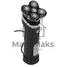 Электробритва Centek CT-2151 (черный) ротор 4D, влажное бритье, 5 плав.голов, USB, зарядка 1 час, LiIon800мAч