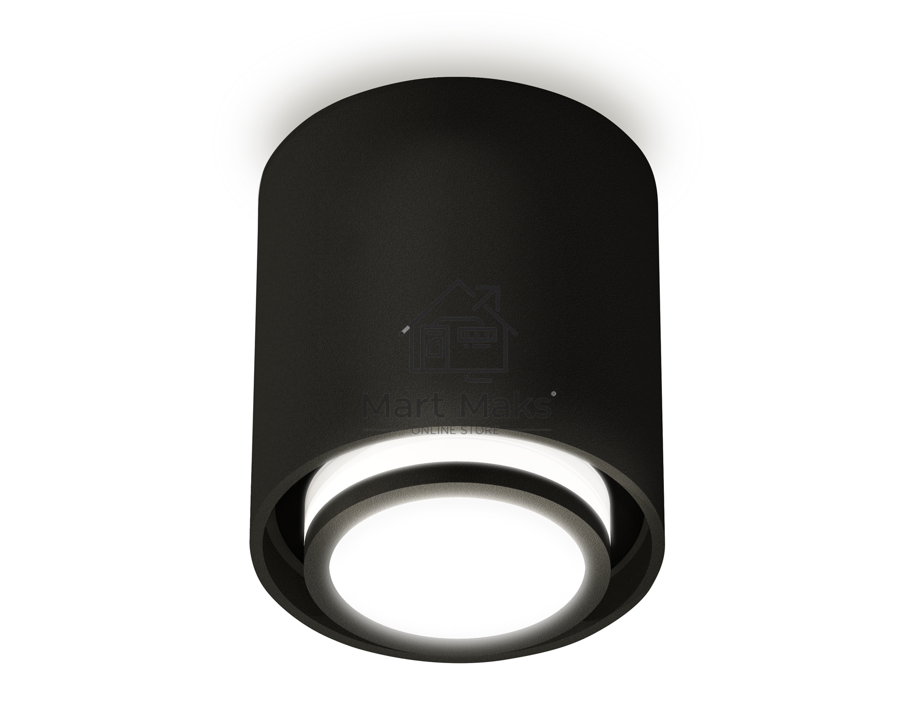 Светильник Ambrella Light XS7723015 SBK/FR черный песок/белый матовый MR16 GU5.3 (C7723, N7165)