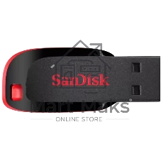 Флешка USB Sandisk CZ50 Cruzer Blade (SDCZ50-016G-B35), 16Gb, USB 2.0, R/W 15/4, черный/красный