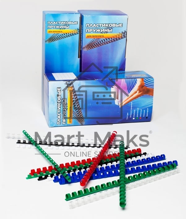 Пружины для переплета пластиковые Office Kit d=12мм 71-90лист A4 белый (100шт) BP2031