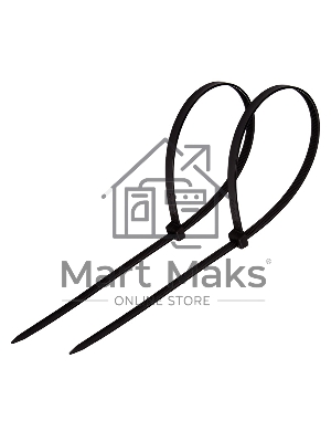 Хомут-стяжка кабельная нейлоновая PROconnect 200 x2,5 мм, черная, упаковка 100 шт.