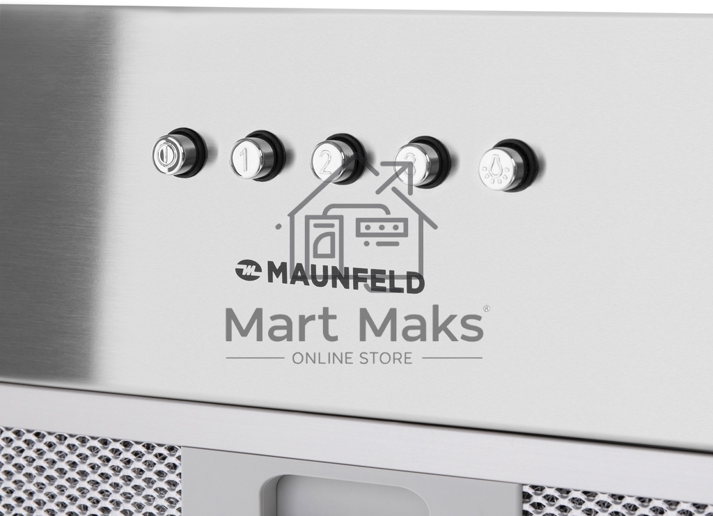 Вытяжка встраиваемая Maunfeld Crosby SINGL 60 белый, 60 см, 850 куб. м/ч, 48 дБ