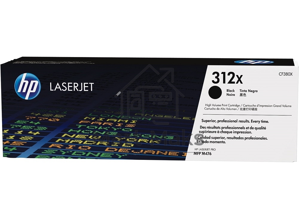 Тонер Картридж HP 312A CF380X черный для HP CLJ Pro M476 (4400стр.)
