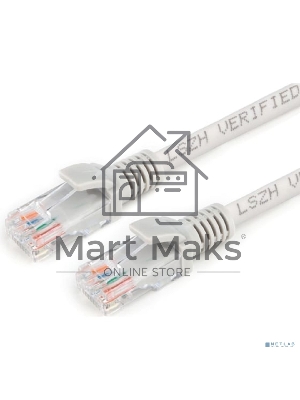 Патч-корд LSZH медный UTP Cablexpert PP30-2M кат.5e, 2м, литой, многожильный (серый)