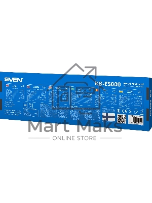 Клавиатура проводная SVEN KB-E5000 серый металлик (slim, 109 кл., USB)