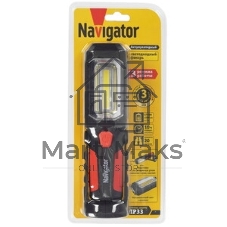 Фонарь Navigator NPT-W04-ACCU для работы 1LED+8LED 0.5Вт) 4В 2.2А·ч