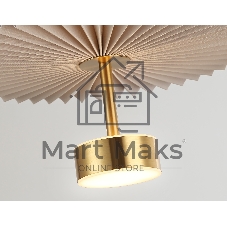 Светильник Ambrella light LH72603 BR/WH латунь/бежевый 6W 3000K D300*260-1770