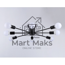 Светильник Ambrella light TR80411/8 BK черный E27/8 max 60W D950*150