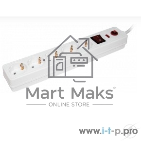 Сетевой фильтр Iek WFP10-16-05-01-N СФ-05К-выкл. 5 мест 2Р + PE/1,5метра3х1мм2