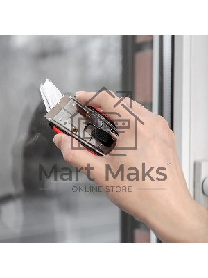 Скребок с выдвижным лезвием, обрезиненный корпус, 5 запасных лезвий в комплекте Rexant