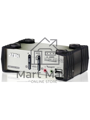 Переключатель консоли электронный, 2 порта PS/1 2 Port USB2.0 KVMP Switch with OSD