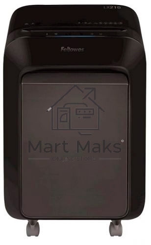 Шредер Fellowes PowerShred LX210 черный (секр.P-4) перекрестный 16лист. 23лтр. скрепки скобы пл.карты