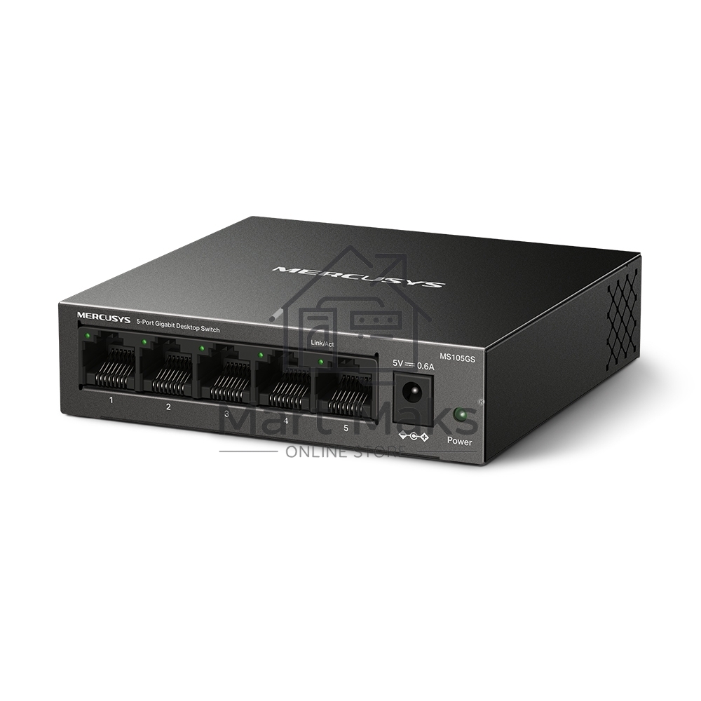 Настольный коммутатор Mercusys MS105GS с 5 гигабитными портам