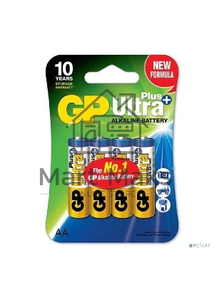 Алкалиновые батарейки c технологией G-tech GP Ultra Plus Alkaline 15А AА - 4 шт. на блистере
