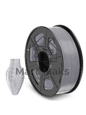 Филамент NVPRINT PETG Silver для 3D печати диаметр 1.75мм длина 330 метров масса 1 кг Филамент NVPRINT PETG Silver для 3D печати диаметр 1.75мм длина 330 метров масса 1 кг