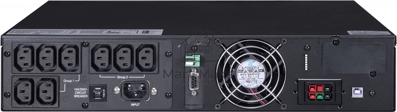 Источник бесперебойного питания Powercom Next, On-Line, 1500VA/1500W, Rack/Tower, 8*IEC320-C13, LCD, Serial+USB, SmartSlot, подкл. доп. Батарей (2027190)