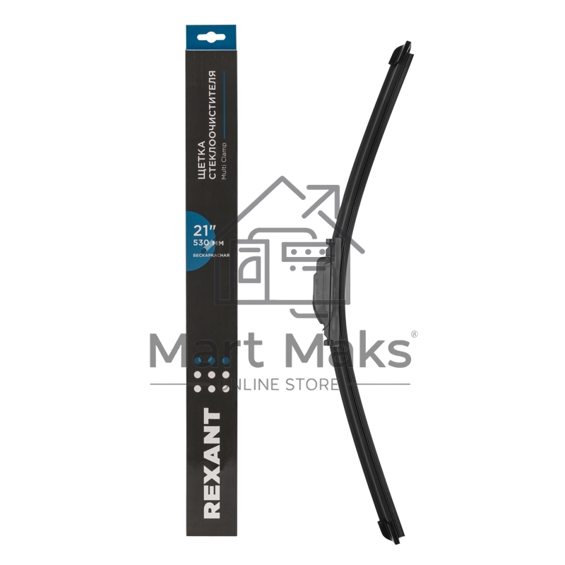 Щетка стеклоочистителя бескаркасная Multi Clamp, 530мм Rexant 80-0925