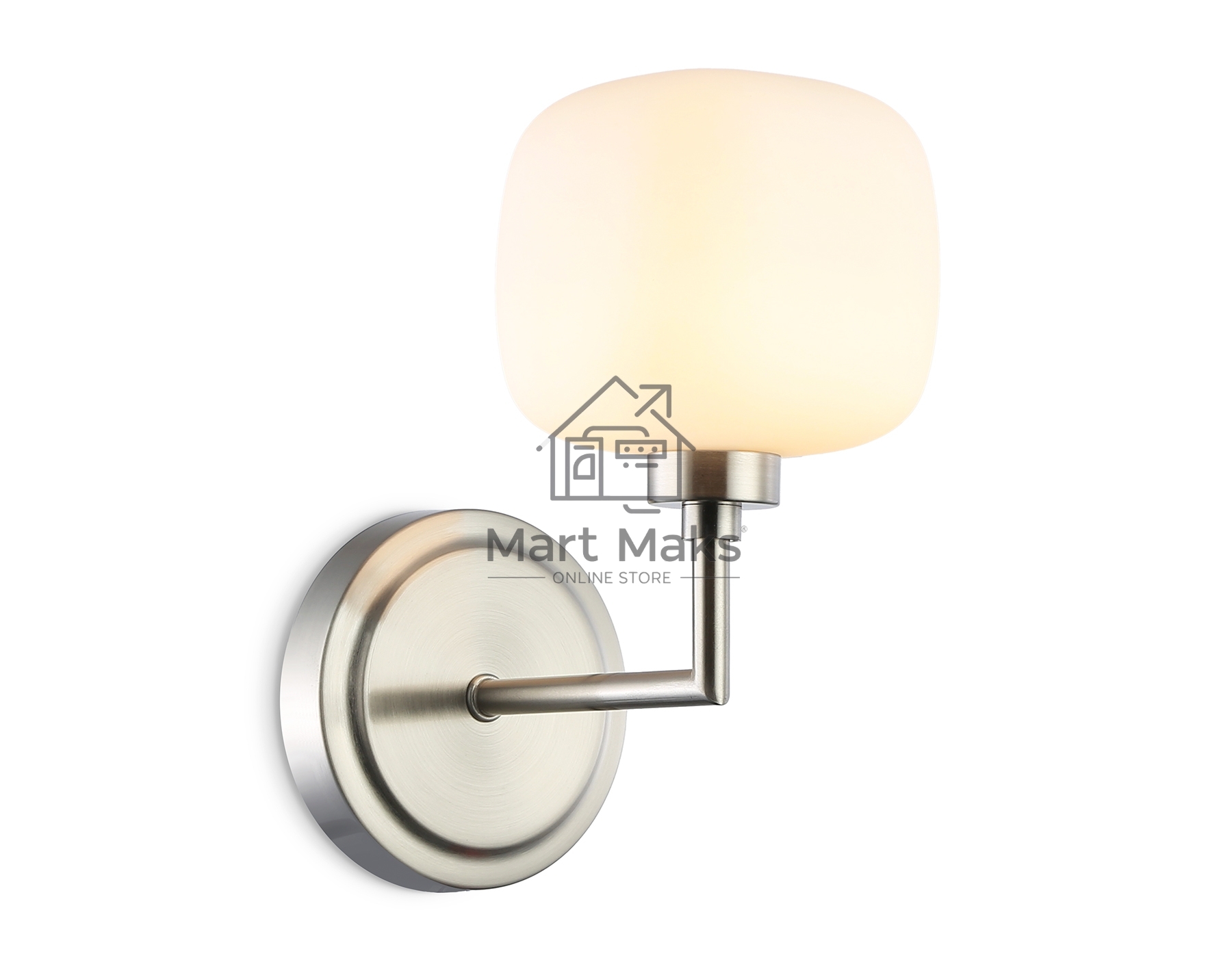 Настенный светильник Ambrella light LH53007 SN/FR сатин никель/белый матовый G9 max 40W 195*120*230
