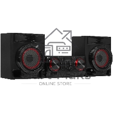 Мини-аудиосистема LG CJ44 черный 480Вт FM USB BT
