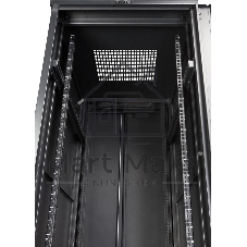 Шкаф серверный Lanmaster (TWT-CBB-32U-6X10-G1) напольный 32U 600x1000мм пер.дв.стекл задн.дв.двуст. 2 бок.пан. 800кг черный