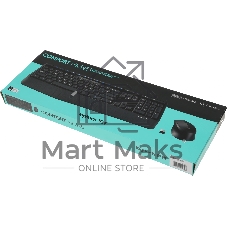 Комплект клавиатура+мышь Logitech MK345 беспроводной, USB, 1000 DPI, чёрный/серый