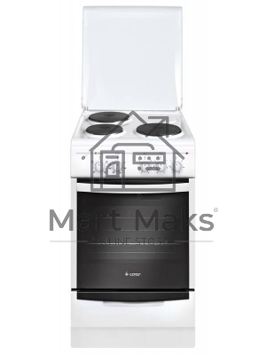 Плита электрическая Gefest 5140 белый, конфорок 3 электрических, духовка 55 л, 50 см x 85 см x 58.5 см