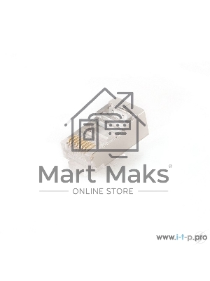 Вилка RJ-45 (8P8C) PLUG5SP/10 универсальная кат.5e экранированная, контакты 30 микродюймов