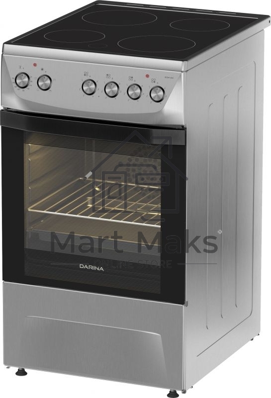 Плита электрическая Darina 1D5 EC 241 614 X нержавеющая сталь/черный, конфорок 4 шт, духовка 50 л, 50 см x 85 см x 60 см