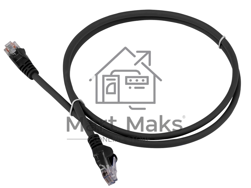 Патч-корд LANMASTER LSZH UTP кат.6, 5.0 м, черный