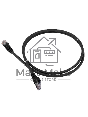 Патч-корд LANMASTER LSZH UTP кат.6, 5.0 м, черный
