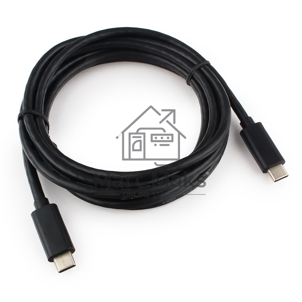 Кабель USB Cablexpert CCP-USB3.1-CMCM-2M, USB3.1 Type-C/USB3.1 Type-C, 2м, пакет