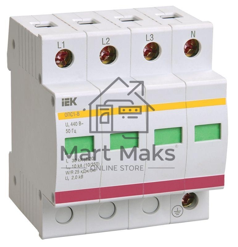 Ограничитель перенапряжения ОПС1-C 4P ИЭК MOP20-4-C