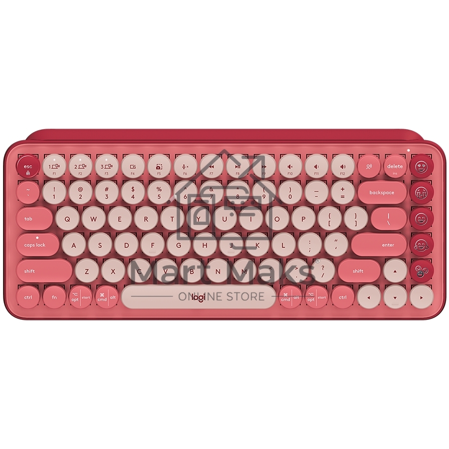 Клавиатура беспроводная Logitech POP KEYS, Heartbreaker Rose (M/N: YR0080/CU0021)