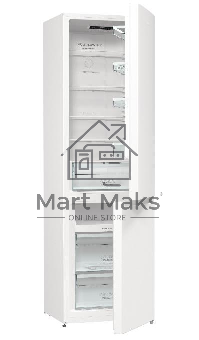 Холодильник Gorenje NRK6201PW4 белый двухкамерный 235/96л морозилка снизу