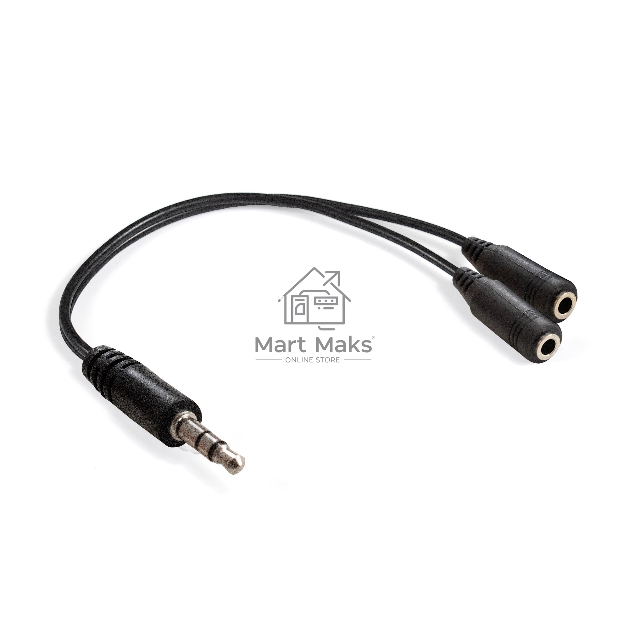 Кабель-разветвитель аудио Exegate EX-CCA-415-0.15 (3.5mm Jack M/2x3.5mm Jack F, 0,15м)