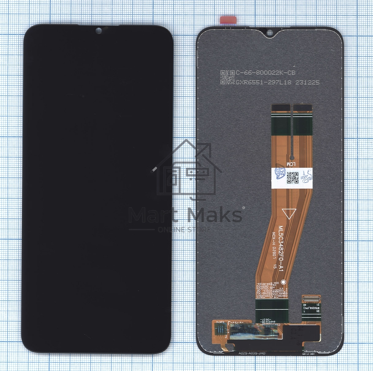 Дисплей для Samsung Galaxy A03 SM-A035F, черный